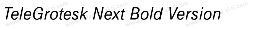 TeleGrotesk Next Bold Version 210字体转换